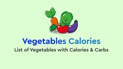 Vegetables calorie